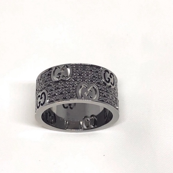 gucci black diamond ring